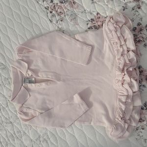 Ralph Lauren baby girls ruffled dress pink size 9 month
